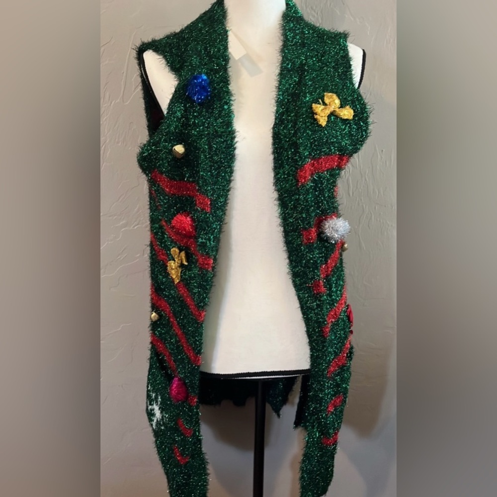 Ugly Christmas sweater vest New size large